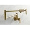 Kingston Brass KS4107CML Wall Mount Pot Filler, Brushed Brass KS4107CML - alternate 4